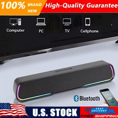 Surround Sound Bar Bluetooth Wireless 4 Speaker System Subwoofer TV Home Theater