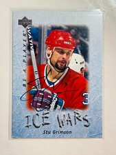  1995-96 Be A Player Autographs #S224 Stu Grimson Signature Detroit Red Wings