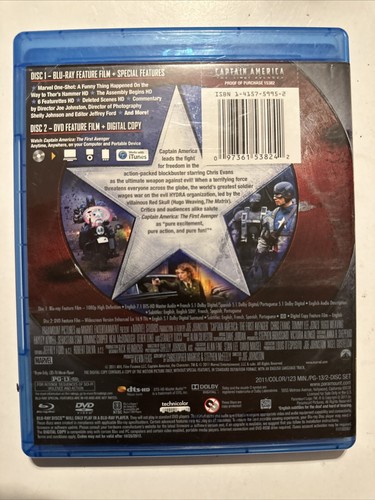 Captain America: The First Avenger (Two-Disc Blu-ray/DVD Combo) - Picture 3 of 3