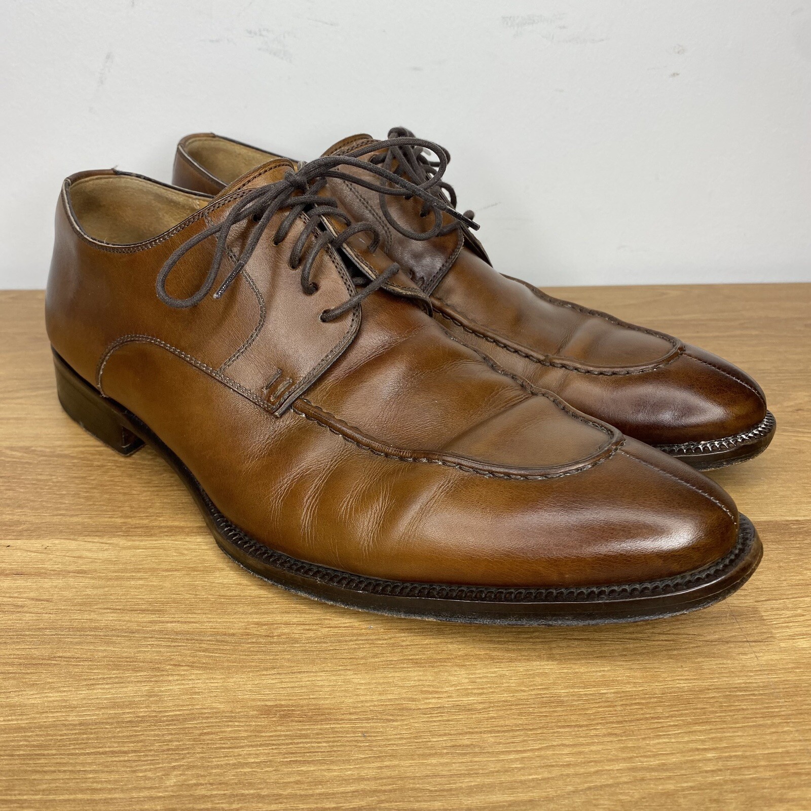 SAOLA Scarpa elegante Magnanni 11323 Made In Spain con lacci marrone taglia 8 5