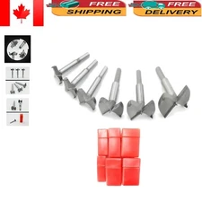 Woodworking Essential: 6PCS Forstner Drill Bit Set with Tungsten Steel Blades