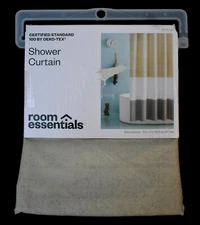 NIP Ombre Color Block Shower Curtain 72x72 Room Essentials Machine wash