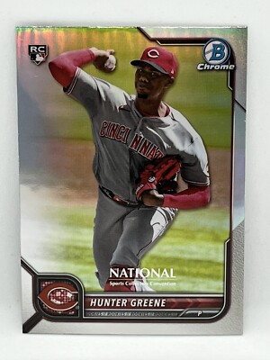2022 Topps National NSCC Bowman Chrome Hunter Greene RC Refractor 