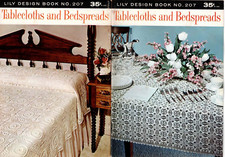 Crochet Pattern Booklet Tablecloths Bedspreads Lily 1973 Vintage