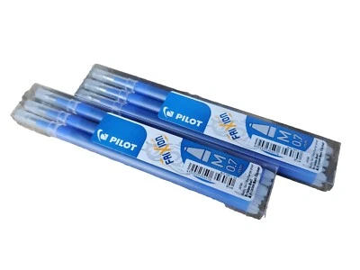6 Stück Pilot Frixion Ball & Frixion Ball Clicker Ersatzminen 0,7 mm blau Tinte