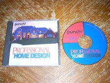 Punch Professional Home Design Suite PC CD-ROM 2000 PUNCH Windows 95/98/NT/Me2k
