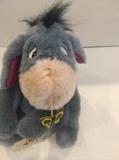DISNEY STORE 10  EEYORE PLUSH Removable Tail  Butterfly On Nose Plushy