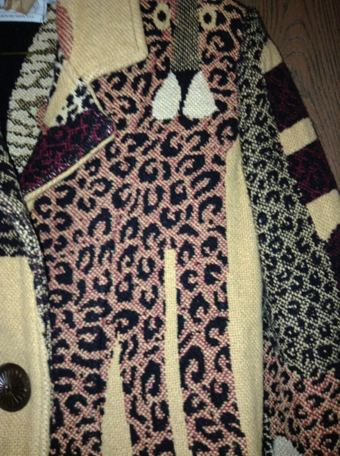 Silverado Tapestry Jacket Leopard Theme Waist Len… - image 3