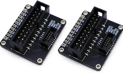 JTAG auf SWD Kabeladapter - 2 x 10 2,54 mm auf 2 x 5 1,27 mm Konverterplatine, D