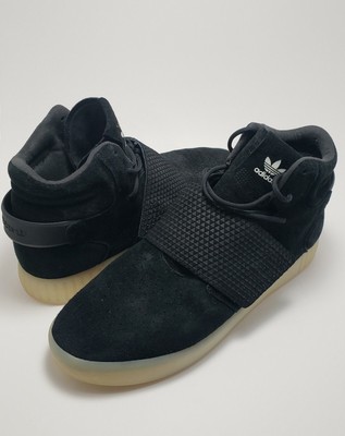 adidas tubular invader strap triple black