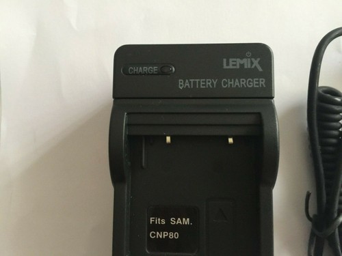 Battery Charger fits Samsung CNP80 Battery batteries Mains & 12V Car Adapter - Picture 2 of 5