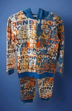Born To Fly-Youth Hooded Sweatshirt/pants Set- Size 10-12 Allover Graphics