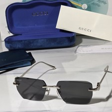 Gucci Square Rimless Sunglasses