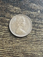 1971 Great Britain UK 1/2 Half New Penny Queen Elizabeth II Actual Coin TB6591*