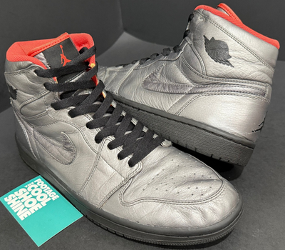NIKE AIR JORDAN 1 RETRO HI PREMIER OG PEWTER BLACK TOE MAX  display picture 3