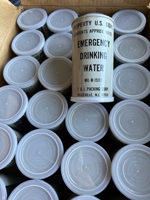 US Gov t US Government Emergency Drinking Water 10 oz Can MIL-W-15117