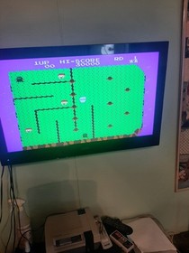 DIG DUG II / 2: Trouble In Paradise for Nintendo NES - GORGEOUS label, Works!