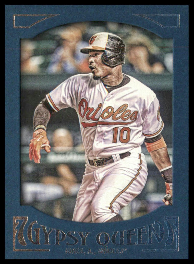 2016 Topps Gypsy Queen #4 Adam Jones Framed Blue