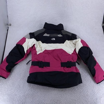 North Face Steep Tech Jacket Womens Large Pink Belted Ski