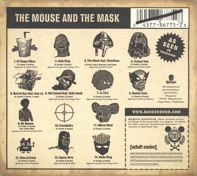 DANGER DOOM - THE MOUSE AND THE MASK [PA] NEW CD