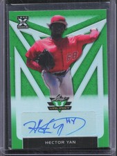 2020 Leaf Valiant #BA-HY1 Hector Yan Green Auto #/99