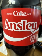 Share a Coke with   Ansley   2025 Personalized Gift Coca Cola Bottle 20oz