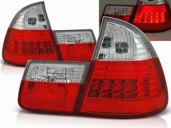 LED RüCkleuchten Set Rot Weiß FüR BMW 3Er E46 1999-2005 Touring-image