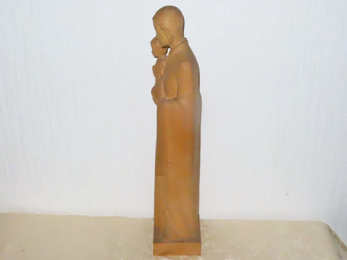 Heiligenfigur Holzfigur " Heilige Maria mit Jesuskind" ! N2