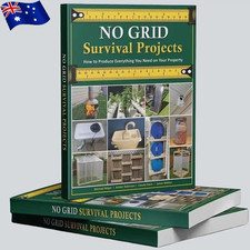 New NO GRID Survival Projects Book Off-Grid Living Guide DIY Self-Sufficiency