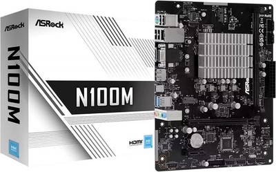 ASRock N100M N100 Max32GB DDR4 Micro ATX Motherboard - Retail