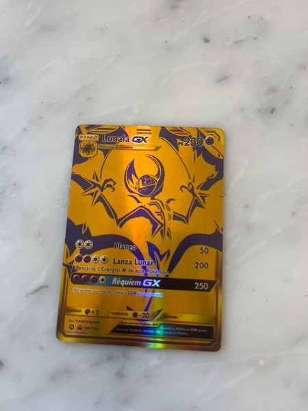 Tarjeta Pokemon LUNALA SM103a Promo GX GOLD FA Sol y Luna SL11.5 ES