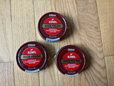 Kiwi Brown Shoe Polish 1-1/8oz Lot Of 3 Brand New Unused 