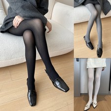 New Tight Leg and Body Socks Fashionable Vertical striped black stockings