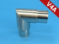 Edelstahl 33,7 Mm Winkel 90 Verbinder GeläNder Handlauf Fitting V4A Geschliffen