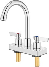 Bar Sink Faucet,4-Inch Centerset,5.7-Inch-High Spout,Polished Chrome For