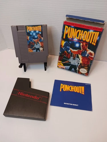 oval seal Punch-Out!! complete in box nintendo nes non-tyson game