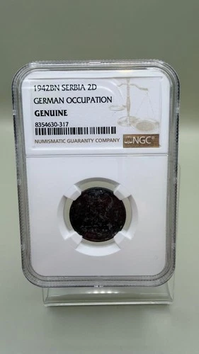 1942 Serbia 2D German Occupation NGC Genuine