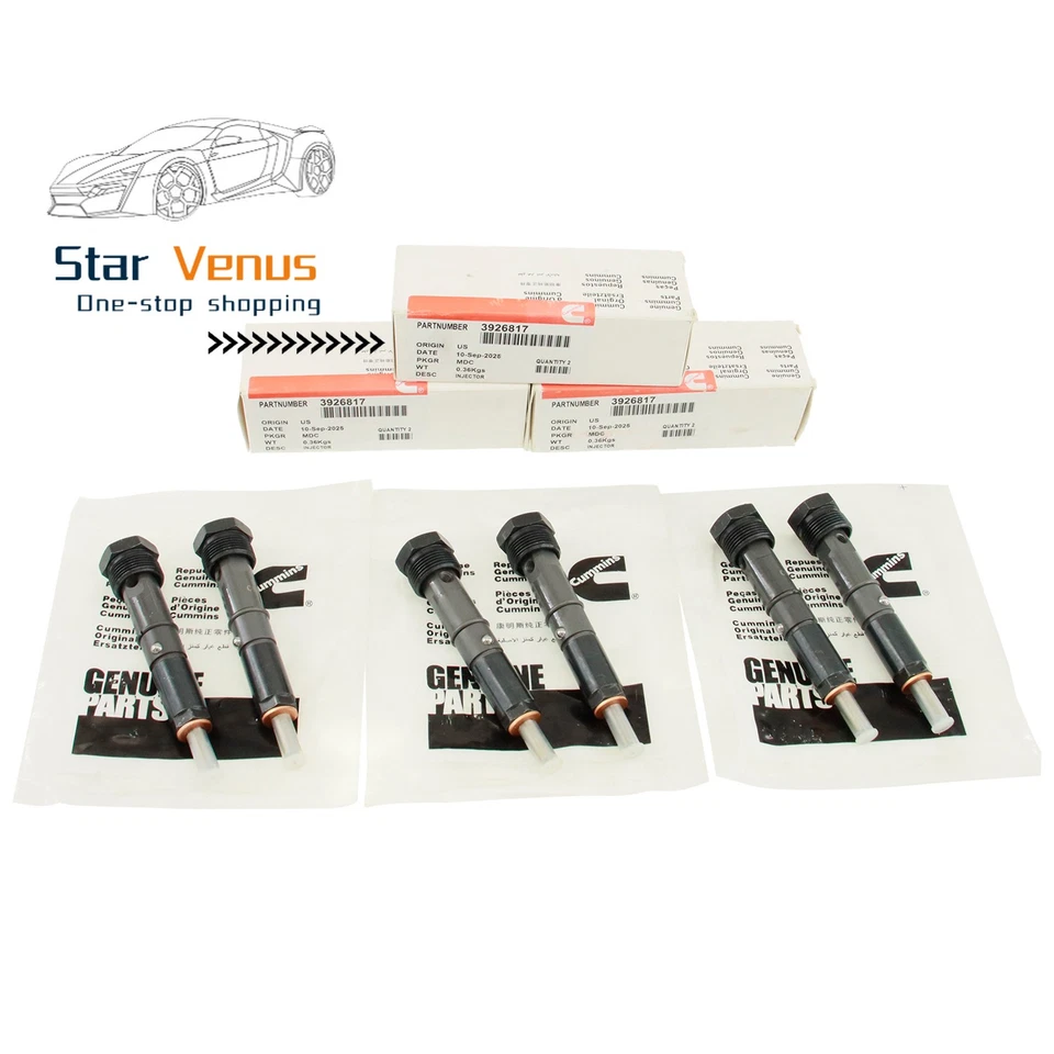 Genuine Cummins 370HP Fuel Injector 3926817 For 94-98 Ram 2500/3500 5.9 I6 12V Foto 2 de 4