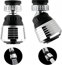 2PCS 360 Degree Swivel Faucet Aerator Deluxe Water Saving Faucet Sprayer Water S