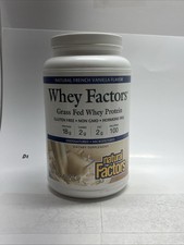 Natural Factors, 100% Natural Whey Protein, French Vanilla, 32 Ounces Exp 7/2028 16.97 per gallon