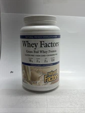 Natural Factors, 100% Natural Whey Protein, French Vanilla, 32 Ounces Exp 7/2028