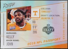 2018 Panini Prestige - NFL Passport Football John Kelly #PP-JK NM