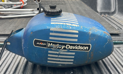 HARLEY-DAVIDSON AMF タンク 青　スポタン VINTAGE 1972 AMF Harley Davidson HD X90 X-90 X 90 Fuel Gas Tank