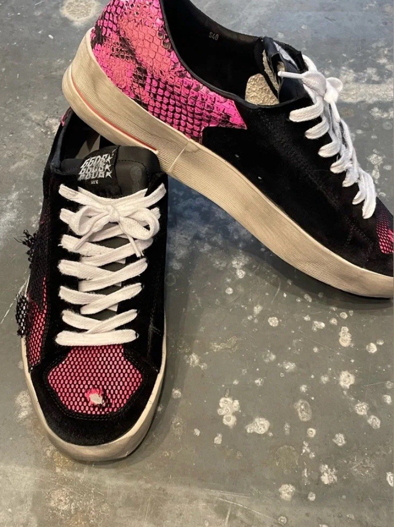 Golden Goose Stardan Limited LAB Black/Fuschia Size 40 (9.5/10Women) IN BOX View 4