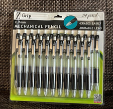NEW 24-Pack Zebra Z-Grip Mechanical Pencils 0.7mm/#2 Lead, Metal Clip