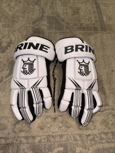 Brine Lacrosse Gloves King Uprising Superlight Black & White 12”