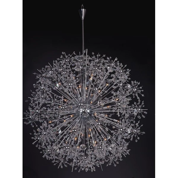 MAXIM 39747BCPC Starfire 40 luces 44" ancho pulido cromo araña Foto 3 de 4