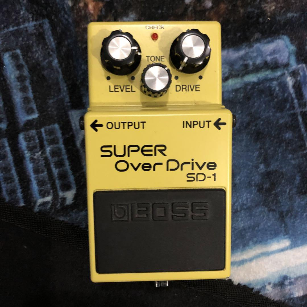 【美品・動作確認済み】BOSS SD-1 Super OverDrive BOSS SD-1 Super Overdrive 1985 Vintage Guitar Pedal Made in