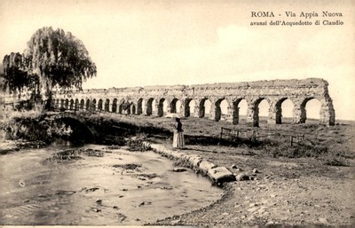 Roma, Via Appia Nuova, Acquedotto di Claudio Postcard
