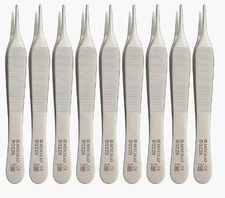Lot Of 9 Pcs Aesculap Adson Tissue Forceps 4-3/4''Serrated BD222R